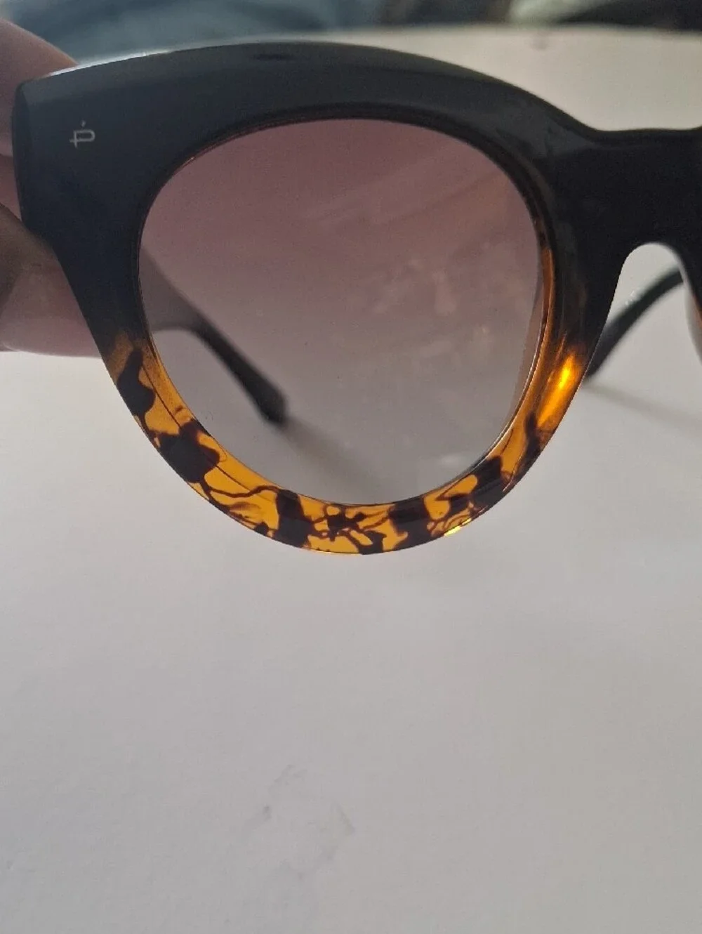 Women’s Cat-Eye Sunglasses in Black with Tortoise Trim